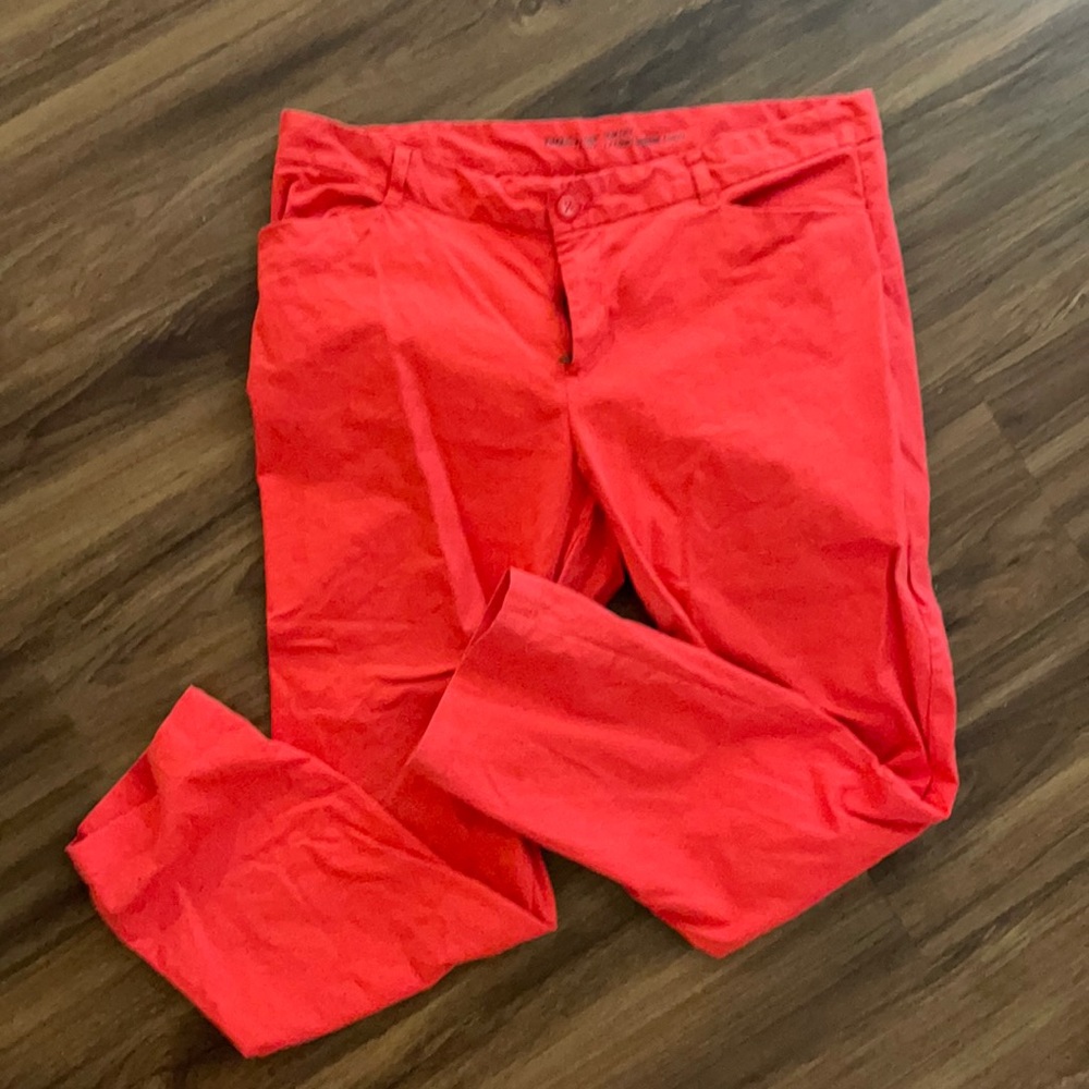 Gap Slim City Khakis (coral color)